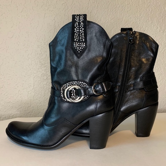 Nero Giardini Shoes - Nero Giardini Italian Made NWOT Black Texan Style Boots